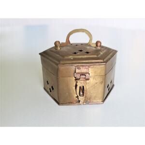 Vintage Brass Trinket Box